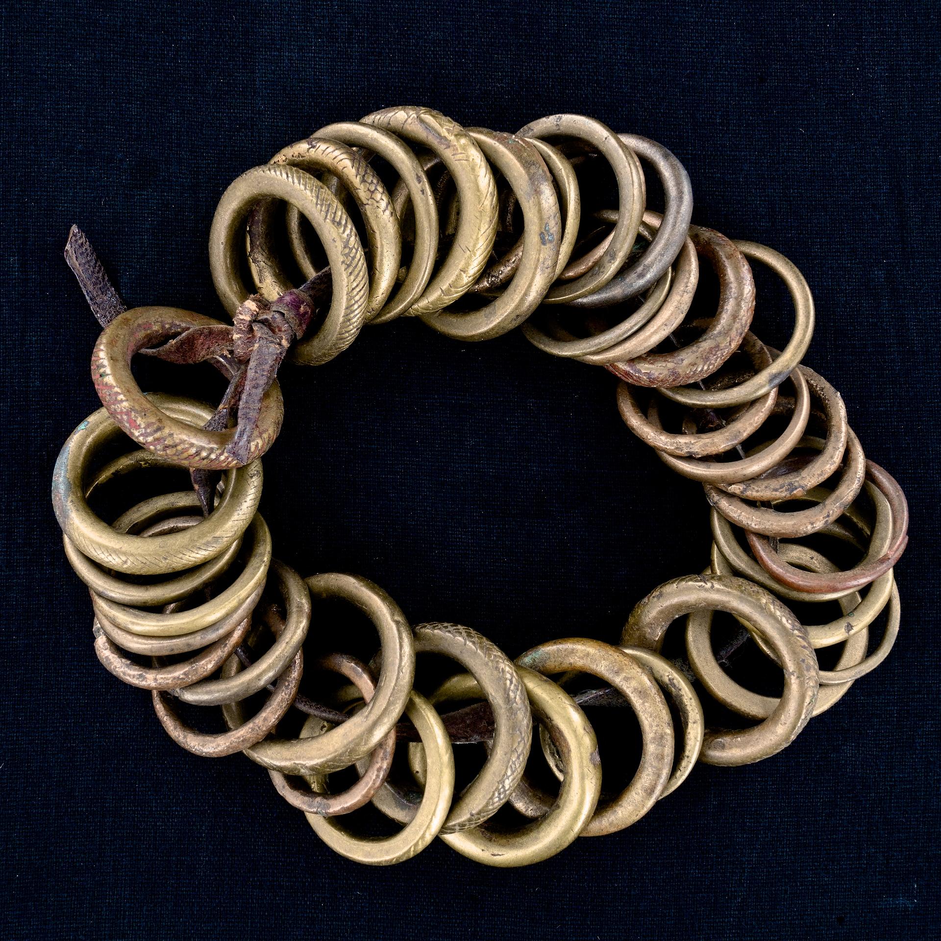 Four 19th century bronze manilla slave currency bracelets in Antique  Bracelets
