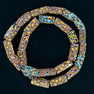 Necklace with 25 ancient millefiori beads 05.01.1489